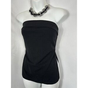 Womens Y2K Black Tube Top Size S Whimsigoth Indie Sleaze Fairy Grunge Glam Goth